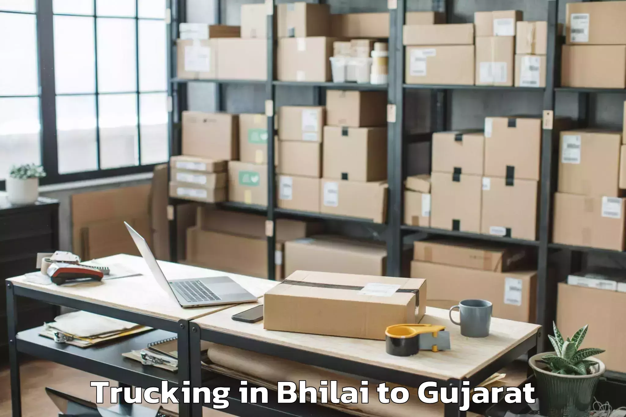 Bhilai to Dwarka Trucking Booking